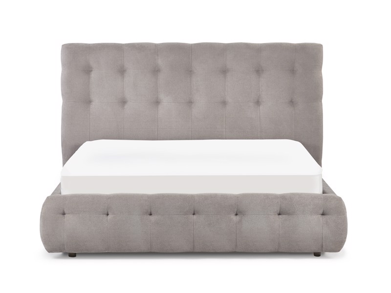 Land Of Beds Everett Taupe Fabric Bed Frame4
