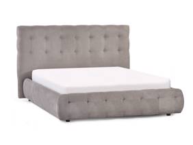 Land Of Beds Everett Taupe Fabric Bed Frame3