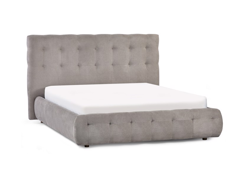 Land Of Beds Everett Taupe Fabric Bed Frame5