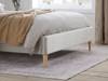 Land Of Beds Adelaide Warm Stone Fabric Bed Frame4