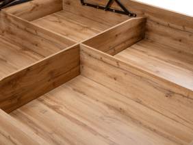 Land Of Beds Samson Oak Finish Wooden Ottoman Bed8