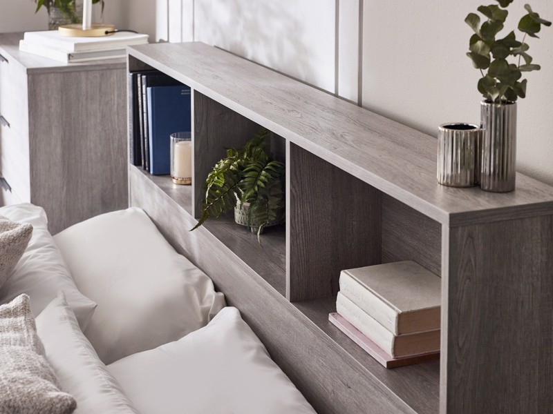 Land Of Beds Samson Grey Oak Finish Wooden Ottoman Bed4