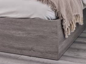 Land Of Beds Samson Grey Oak Finish Wooden Ottoman Bed4