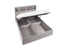 Land Of Beds Samson Grey Oak Finish Wooden Ottoman Bed6