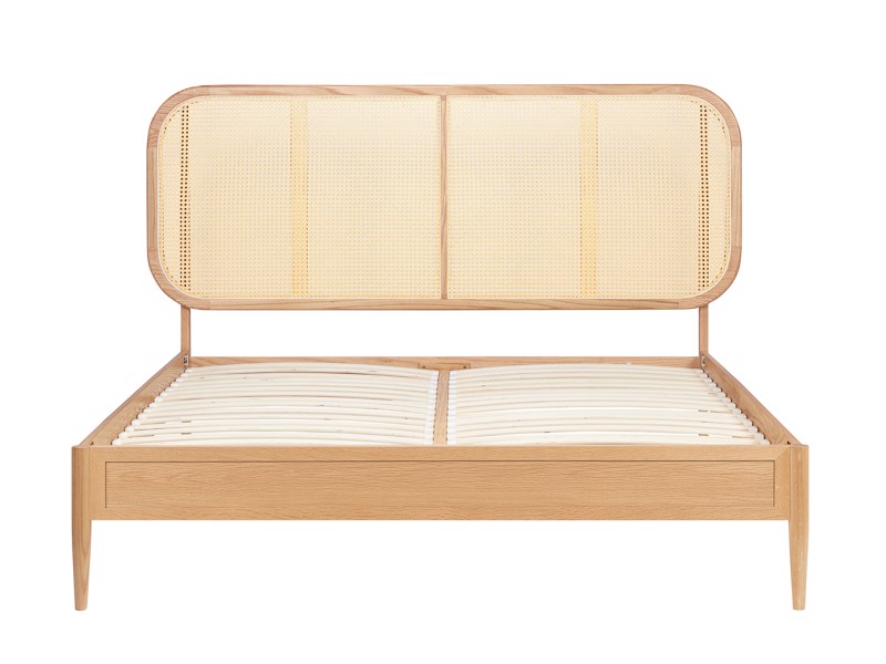 Land Of Beds Brisbane Rattan Oak Bed Frame5