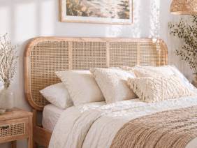 Land Of Beds Brisbane Rattan Oak Bed Frame3