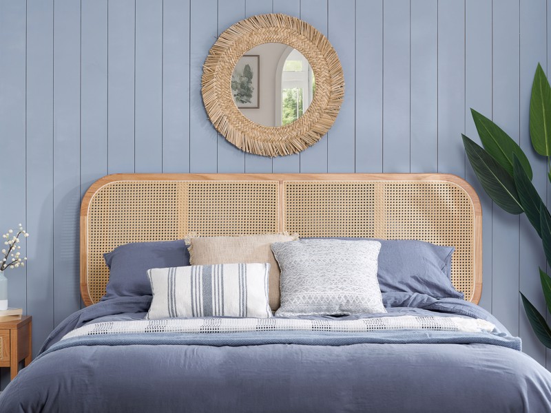 Land Of Beds Brisbane Rattan Oak Bed Frame4