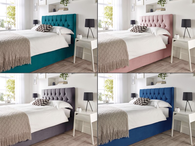 Land Of Beds Stella Fabric Ottoman Bed8