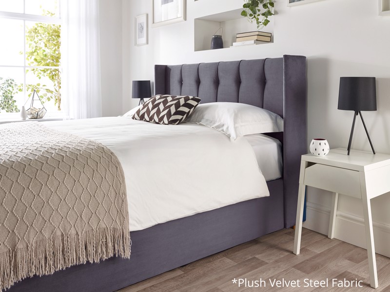 Land Of Beds Isla Fabric Ottoman Bed4