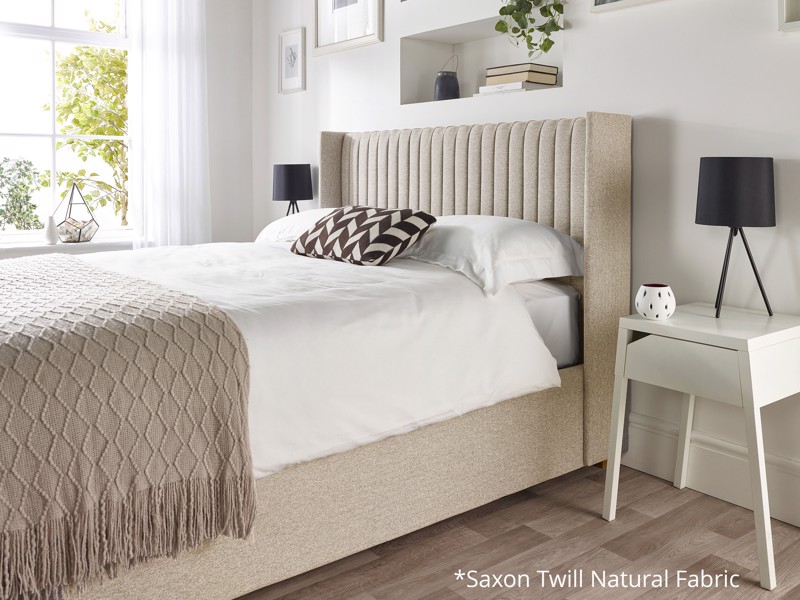 Land Of Beds Dahlia Fabric Ottoman Bed8