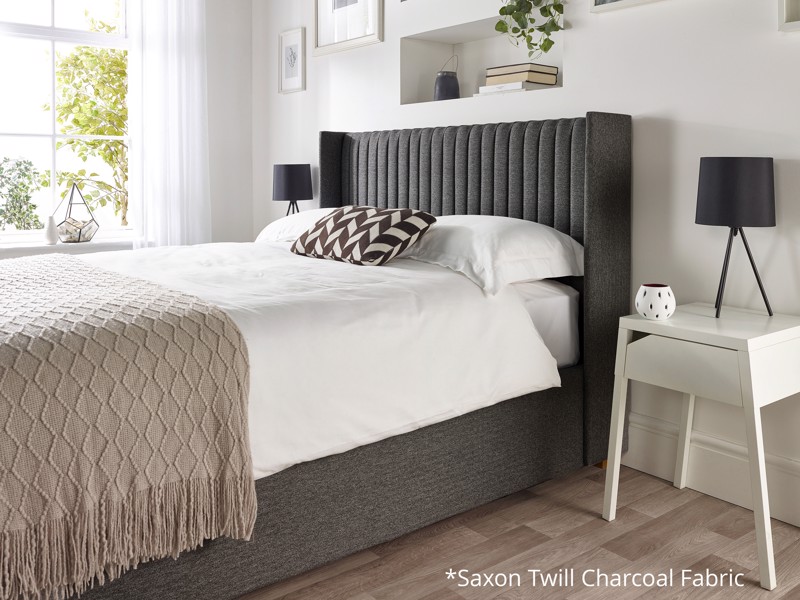 Land Of Beds Dahlia Fabric Ottoman Bed9