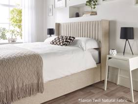 Land Of Beds Dahlia Fabric Ottoman Bed8