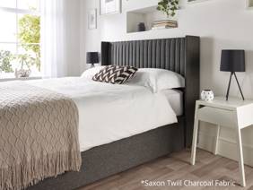 Land Of Beds Dahlia Fabric Ottoman Bed9