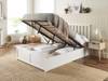 Land Of Beds Ivy White Wooden Ottoman Bed2