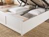 Land Of Beds Ivy White Wooden Ottoman Bed3