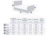 Land Of Beds Clover Fabric Small Single Bed Frame5