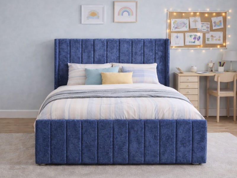 Land Of Beds Flora Fabric Bed Frame2