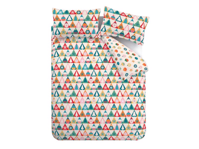 Catherine Lansfield Christmas Geo Double Duvet Cover Set3