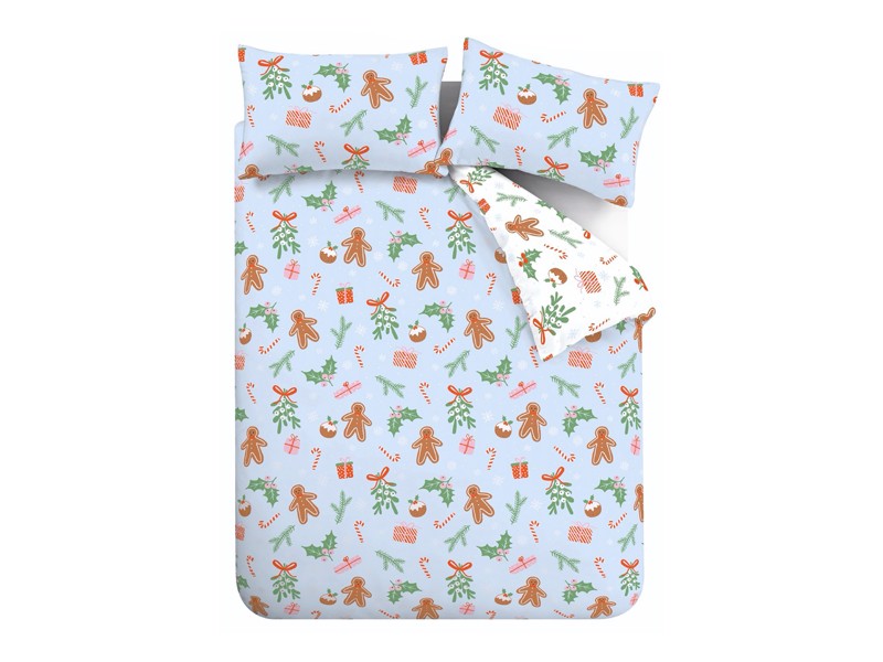Catherine Lansfield Christmas Gingerbread Duvet Cover Set6