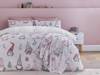 Catherine Lansfield Christmas Festive Gnomes Pink Duvet Cover Set1