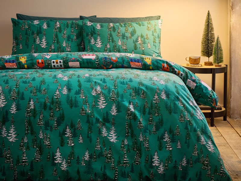 Catherine Lansfield Christmas Festive Forest Single Duvet Cover Set2