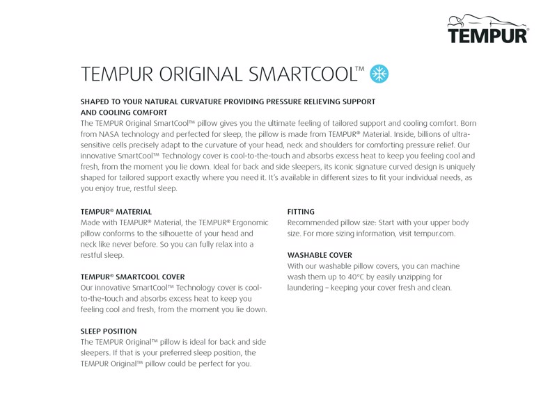 Tempur Original Queen SmartCool X-Large Pillow7