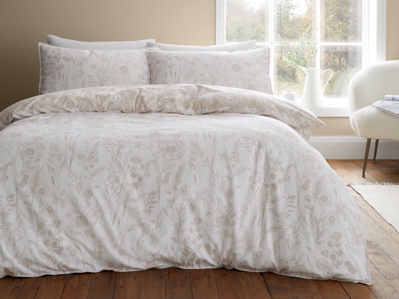 Bianca Fine Linens Floral Toile Super King Size Duvet Cover Set3