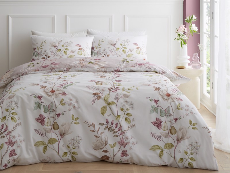 Bianca Fine Linens Francesca Floral Super King Size Duvet Cover Set3