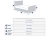 Land Of Beds Super King Size - CLEARANCE STOCK - Shergar Ash Somerset Fabric Bed Frame3