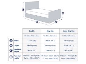 Land Of Beds Hazel Fabric TV Bed7