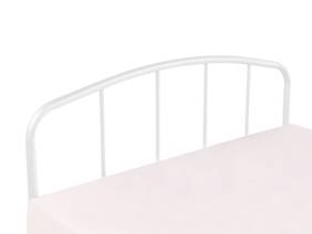 Land Of Beds Nico White Metal Bed Frame2