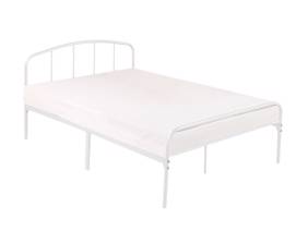 Land Of Beds Nico White Metal Bed Frame4