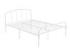 Land Of Beds Nico White Metal Single Bed Frame5