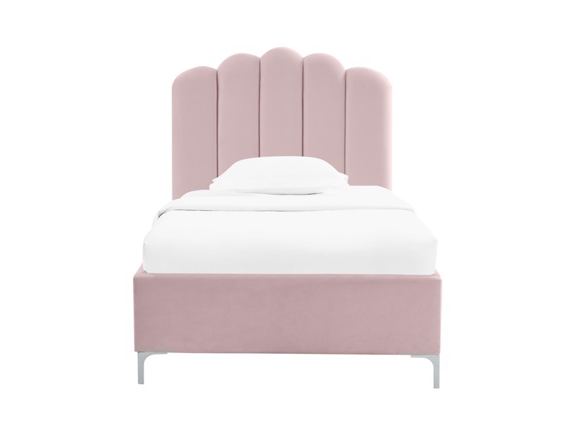 Land Of Beds Avery Pink Fabric Bed Frame4