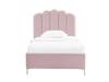 Land Of Beds Avery Pink Fabric Bed Frame4