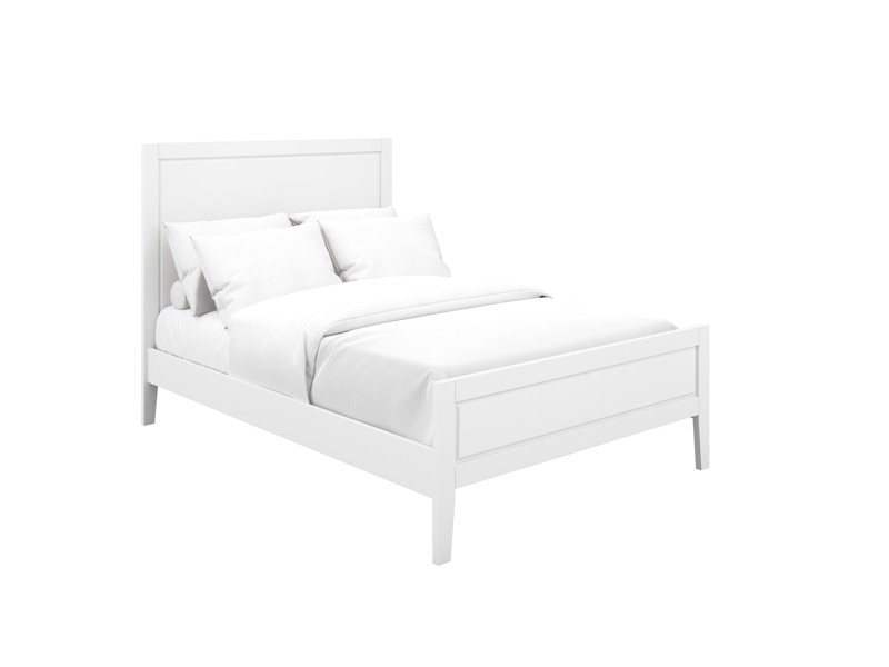 Land Of Beds Barrett White Wooden Bed Frame2