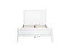 Land Of Beds Barrett White Wooden Bed Frame4