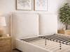 Land Of Beds Shelby Ivory Fabric Bed Frame4