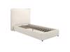 Land Of Beds Shelby Ivory Fabric Bed Frame2