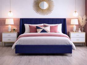 Land Of Beds Chatsworth Fabric King Size Bed Frame2
