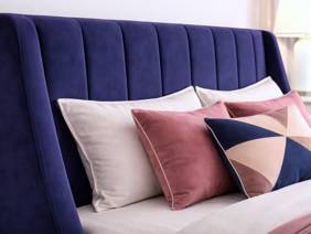 Land Of Beds Chatsworth Fabric King Size Bed Frame3