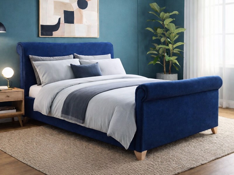 Land Of Beds Walton Fabric King Size Bed Frame1