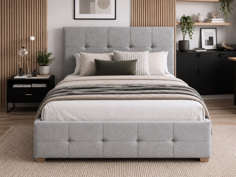 Land Of Beds Linford Fabric Bed Frame2