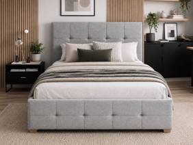 Land Of Beds Linford Fabric Bed Frame2