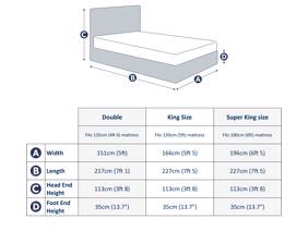 Land Of Beds Linford Fabric Bed Frame7