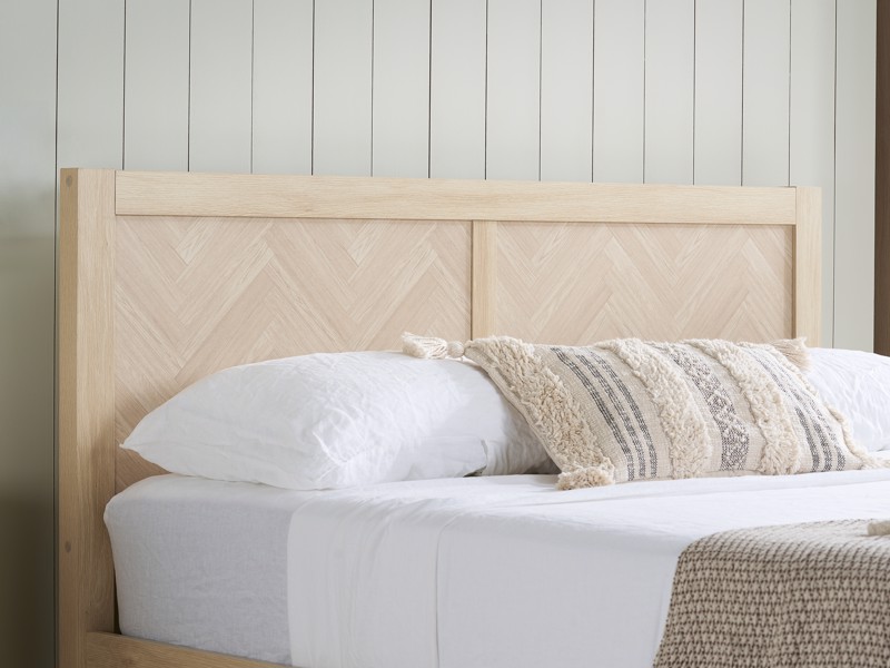 Land Of Beds Camira Oak Finish Wooden King Size Ottoman Bed4