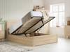 Land Of Beds Camira Oak Finish Wooden King Size Ottoman Bed5
