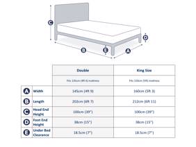 Land Of Beds Camira Oak Finish Wooden Bed Frame6