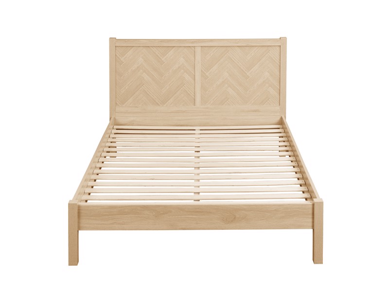 Land Of Beds Camira Oak Finish Wooden Bed Frame5