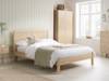 Land Of Beds Camira Oak Finish Wooden Bed Frame1